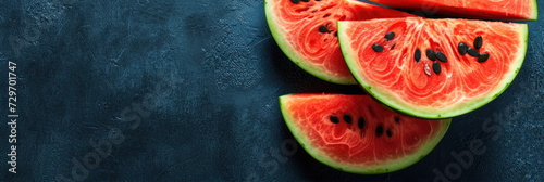 watermelon slices with copy space for product promotion 