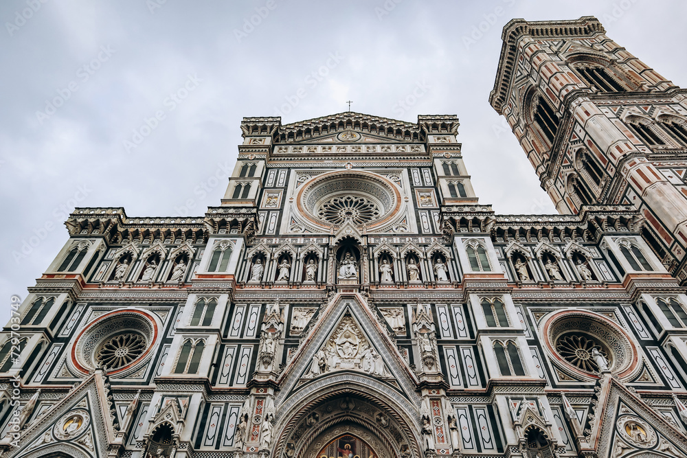 Fototapeta premium Cathedral of Santa Maria del Fiore (Saint Mary of the Flower) in Florence, Italy.