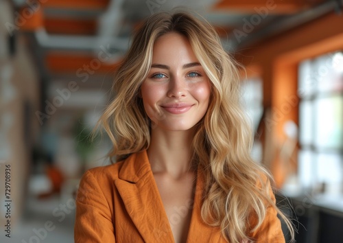 Free Download businesswoman, happy smiling female, wearing suit - GFXLoad
