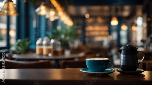 A Stunning Photograph of a Cozy Coffee Shop