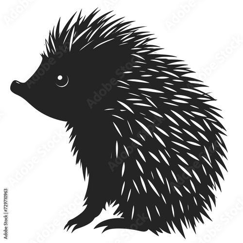 hedgehog silhouette photo