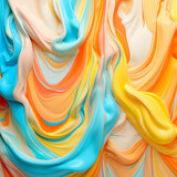 Full frame colorful dripping paint background.