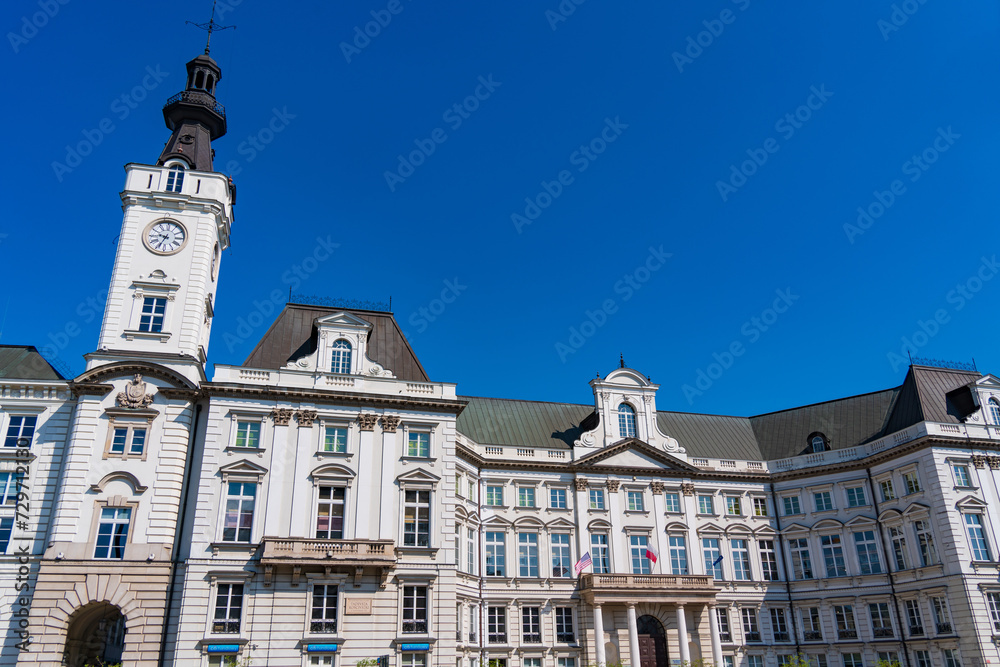Fototapeta premium Town Halll of Warsaw in Poland