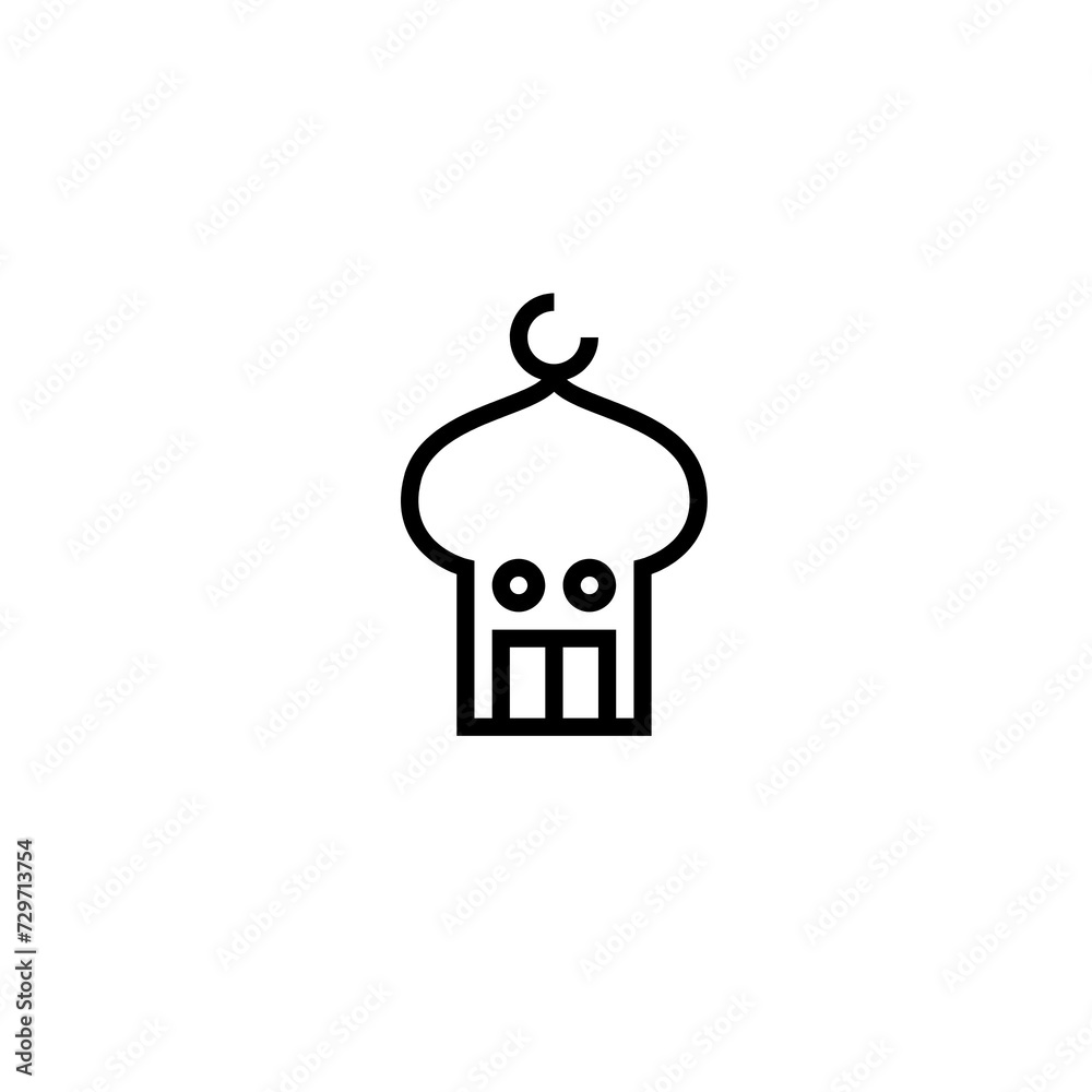 Fototapeta premium Islamic icon, logo, shape, symbol, arts, design, icon