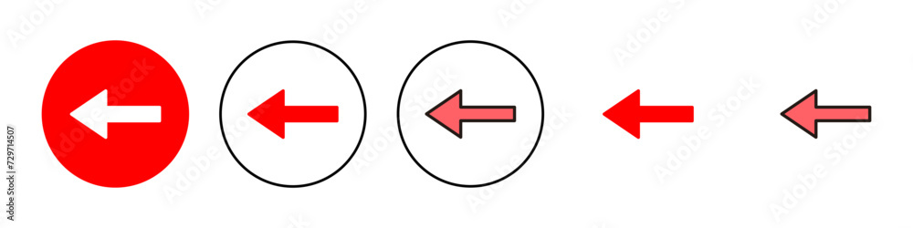Arrow icon set illustration. Arrow sign and symbol for web design. Arrow icon set illustration. Arrow sign and symbol for web design.