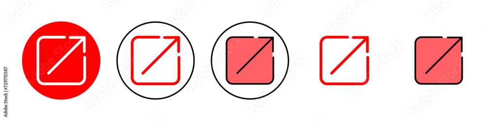 External link icon set illustration. link sign and symbol. hyperlink symbol External link icon set illustration. link sign and symbol. hyperlink symbol
