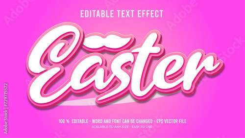 easter editble text effect