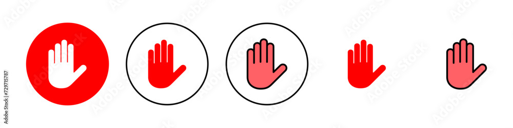 Hand icon set illustration. hand sign and symbol. hand gesture Hand icon set illustration. hand sign and symbol. hand gesture