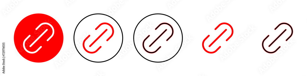 Link icon set illustration. Hyperlink chain sign and symbol Link icon set illustration. Hyperlink chain sign and symbol