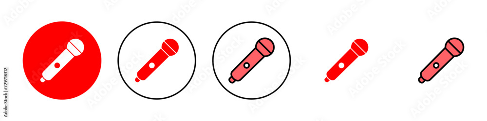 Microphone icon vector illustration. karaoke sign and symbol Microphone icon vector illustration. karaoke sign and symbol