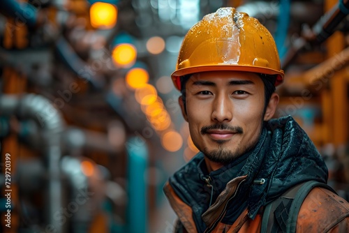 工場で働く男性　日本人 © CrioStudio