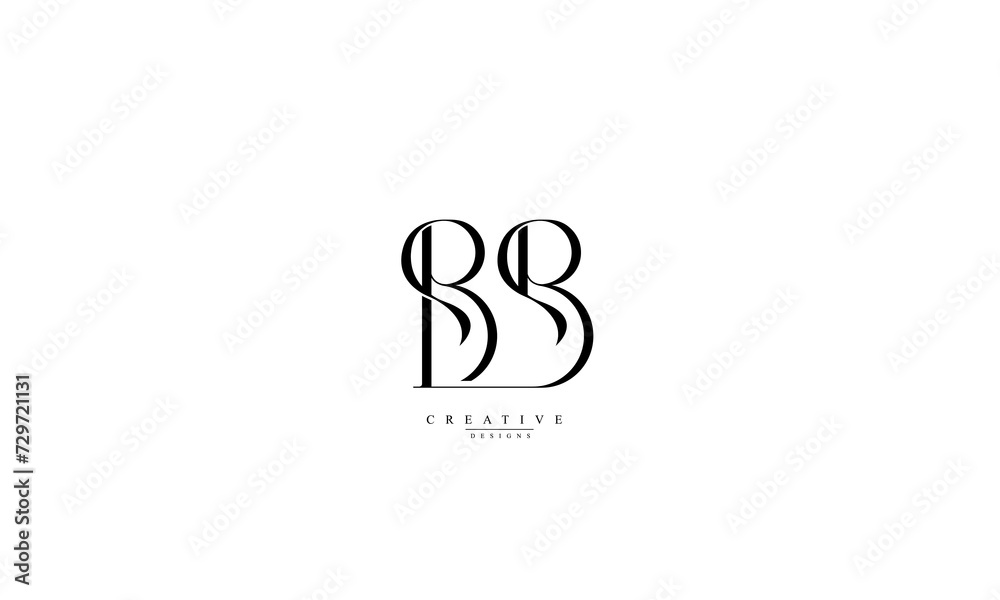 Alphabet letters Initials Monogram logo BB B Alphabet letters Initials Monogram logo BB B