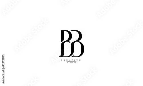  Alphabet letters Initials Monogram logo BB B