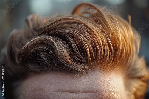 Close-Up of Textured Wavy Hair