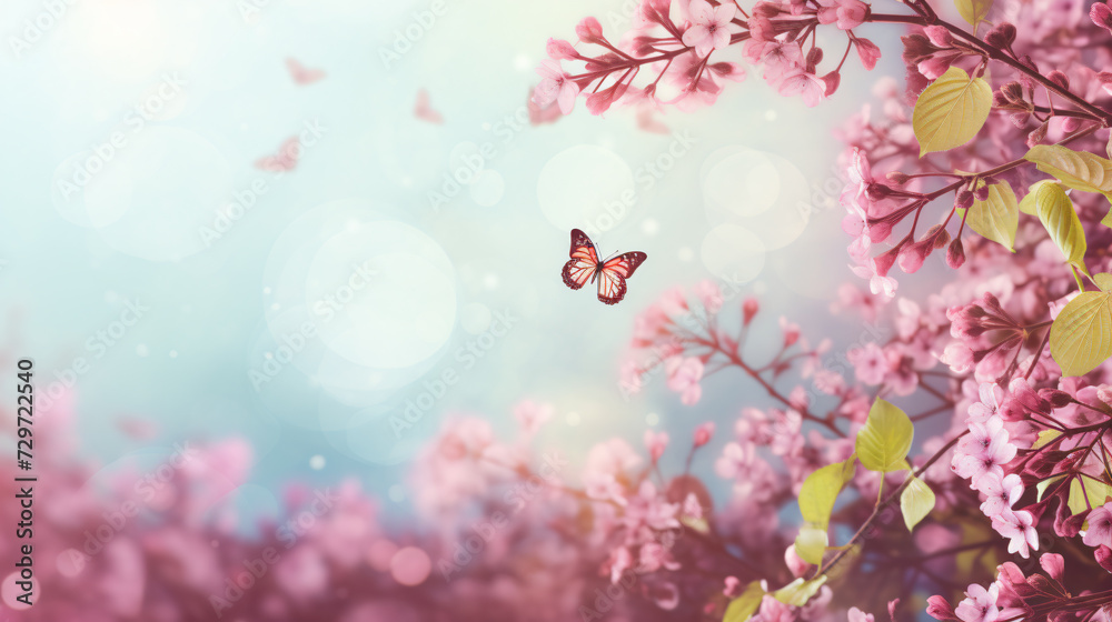 Fototapeta premium Spring background / banner / frame / card