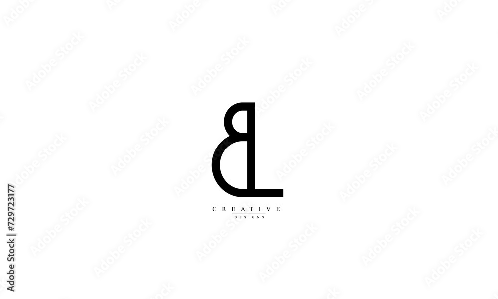 Alphabet letters Initials Monogram logo BL LB B L Alphabet letters Initials Monogram logo BL LB B L