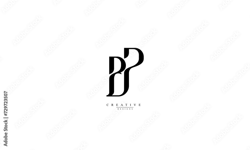 Alphabet letters Initials Monogram logo BP PB B P Alphabet letters Initials Monogram logo BP PB B P