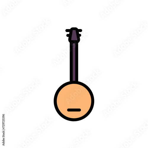 Banjo Music Folk Filled Outline Icon