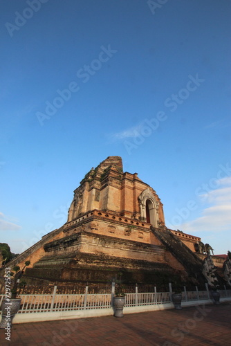 Wat Chedi Luang  temple of the big stupa is a Buddhist temple in the historic center of Chiang Mai  Thailand.