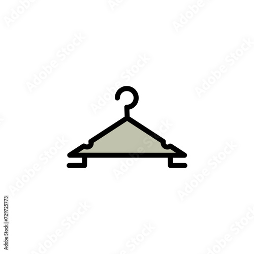 Dry Fabric Hanger Filled Outline Icon