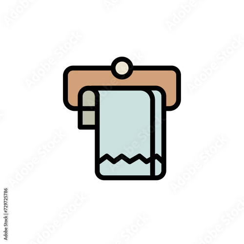 Dry Fabric Hanger Filled Outline Icon