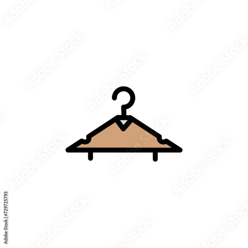 Dry Fabric Hanger Filled Outline Icon