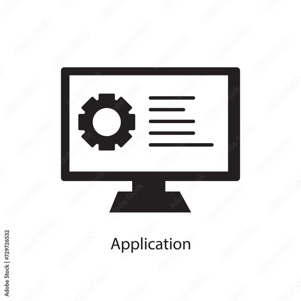 Application icon. flat trendy style illustration on white background..eps Application icon. flat trendy style illustration on white background..eps