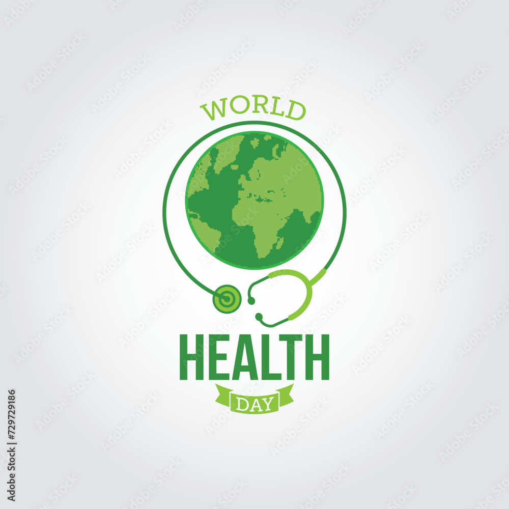 World Health Day Vector Illustration. Suitable for greeting card, poster and banner. Raises awareness about a specific health issue of global concern and promotes action to improve the health. World Health Day Vector Illustration. Suitable for greeting card, poster and banner. Raises awareness about a specific health issue of global concern and promotes action to improve the health.