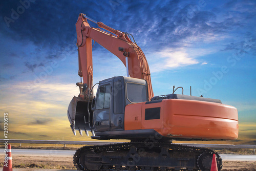 excavator at work
