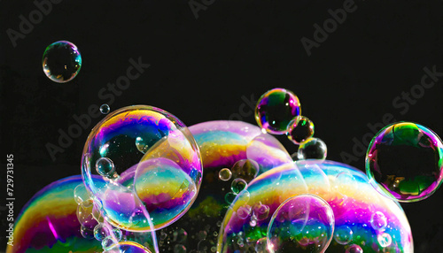 soap bubble surface detail image, 16:9 widescreen wallpaper / background