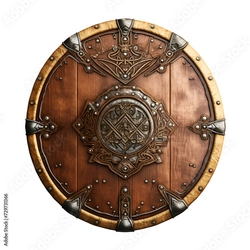 Viking Warrior Shield Medieval Shield Ancient War Shield European Shield No Background 