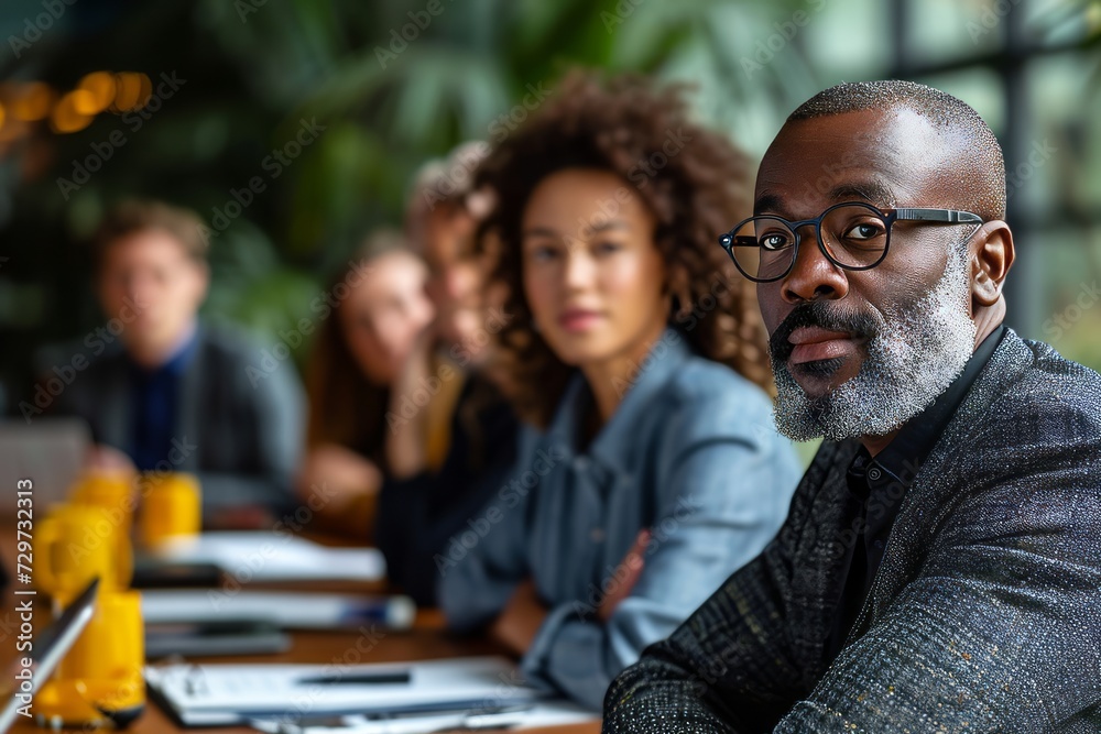 Corporate Business Photography of a Diversity and Inclusion Committee Meeting, Generative AI - obrazy, fototapety, plakaty 