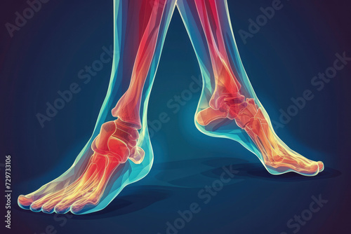 Swelling (Edema): Accumulation of fluid, often in the legs, ankles, and feet photo