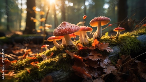 Autumn mushrooms in the Thuringian Forest photo