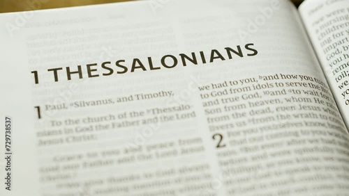 Bible - 1 Thessalonians - Slide Right to Level photo