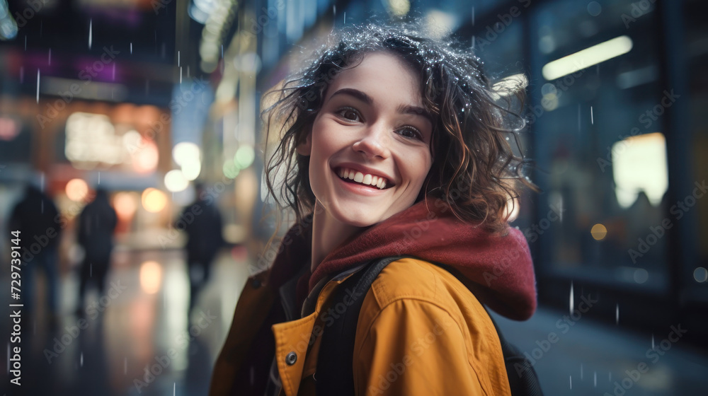 Fototapeta premium Selfie with a happy face: Feeling grateful and blessed today.