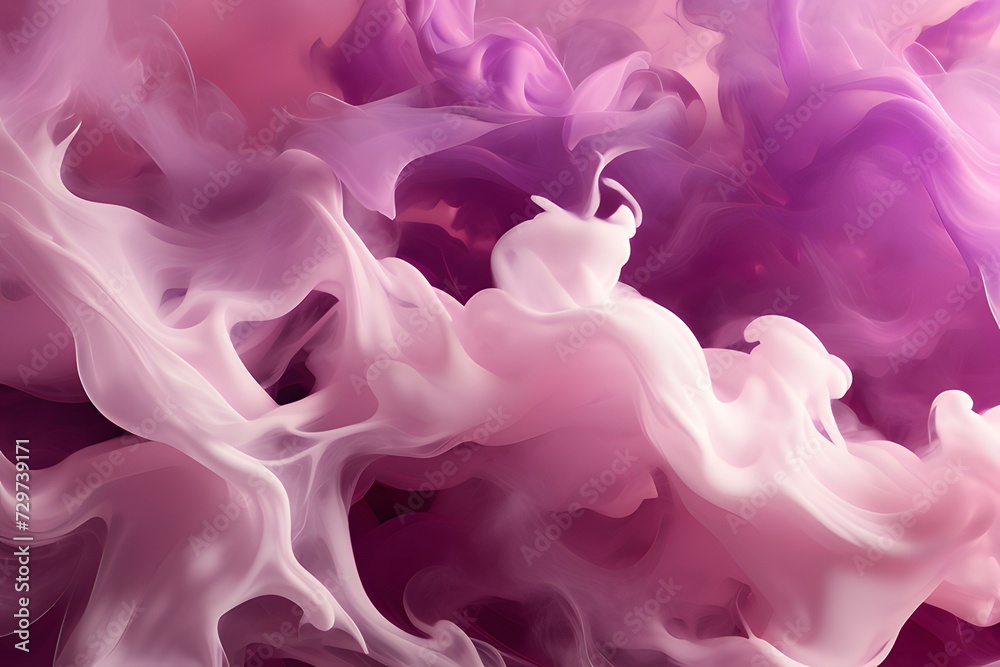 Abstract smoke 014, light purple and white. Generate Ai