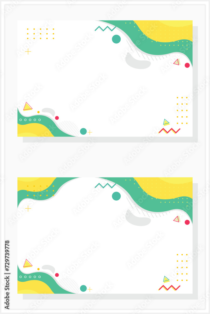 vector premium  color background banner abstract background set template vector design vector