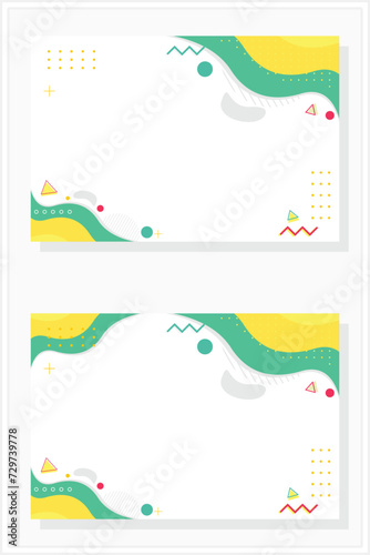 vector premium color background banner abstract background set template vector design vector