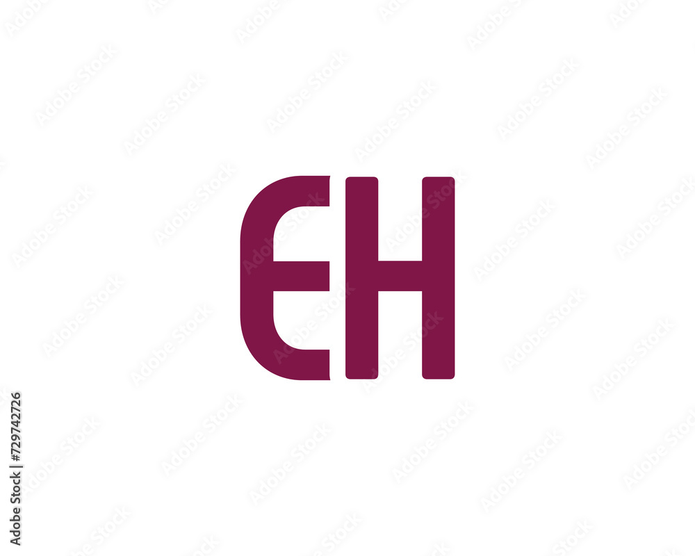 EH Logo design vector template EH Logo design vector template