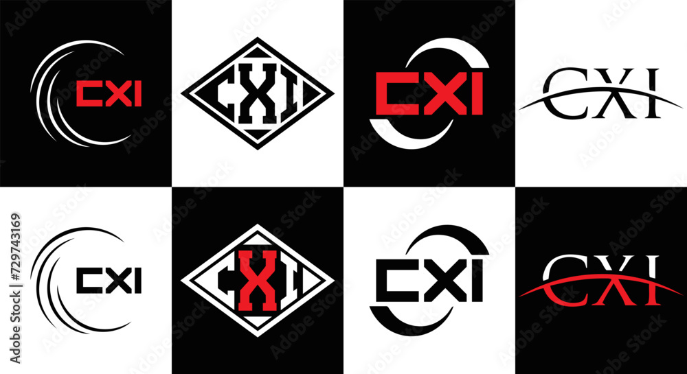 CXI logo. CXI set , C X I design. White CXI letter. CXI, C X I letter logo design. Initial letter CXI letter logo set, linked circle uppercase monogram logo. C X I letter logo vector design.
CXI logo. CXI set , C X I design. White CXI letter. CXI, C X I letter logo design. Initial letter CXI letter logo set, linked circle uppercase monogram logo. C X I letter logo vector design.