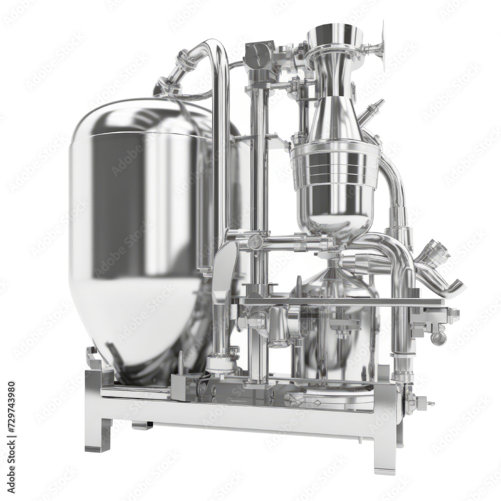 Dairy milking machine PNG Cutout, Generative AI