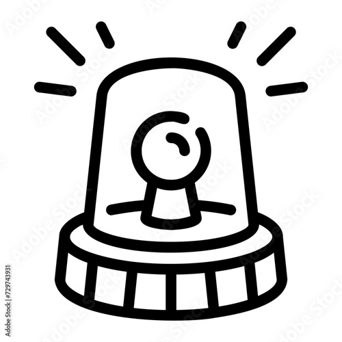 siren Line Icon