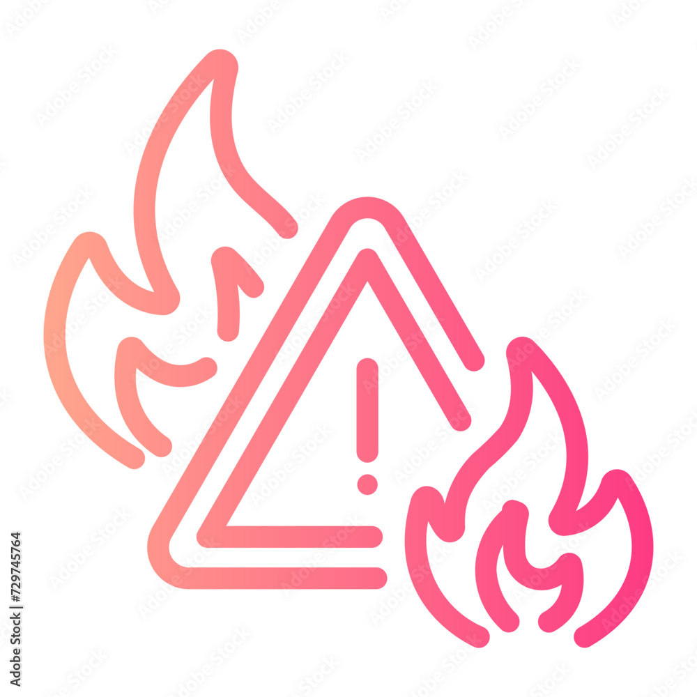 Fototapeta premium alert Line Gradient Icon