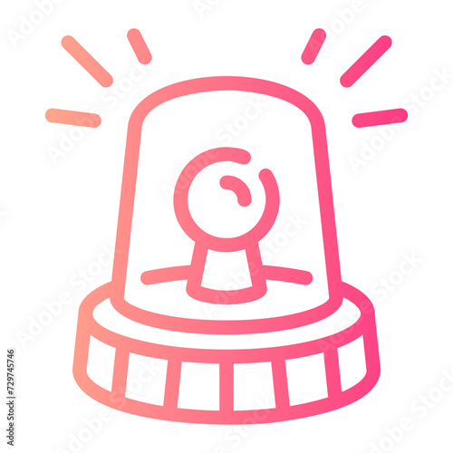 siren Line Gradient Icon