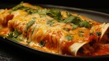 Mexican food enchiladas