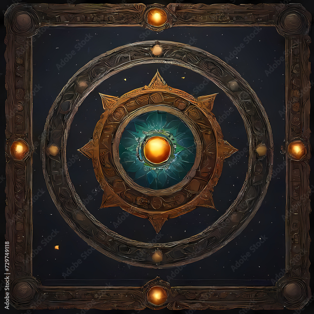 Fototapeta premium Celtic Celestial Tapestry