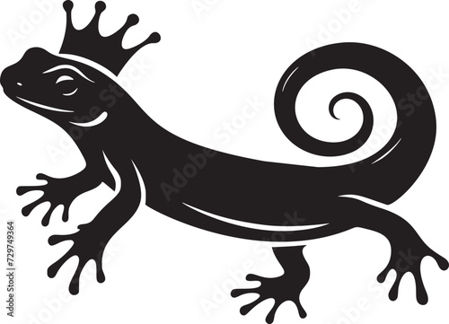 Regal Amphibian Silhouette