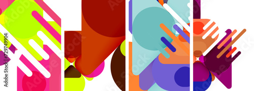 Geometric elements abstract backgrounds for wallpaper, business card, cover, poster, banner, brochure, header, website