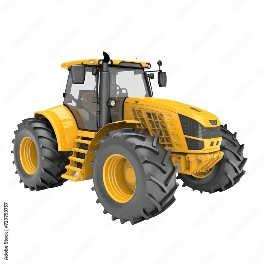 Obraz premium Tractor PNG Cutout, Generative AI